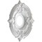 Ekena Millwork Attica PVC Ceiling Medallion (Fits Canopies up to 5"), Brght Coat Aluminum, 13"OD x 3 1/2"ID x 3/4"P CMP13ATBAL - alternate 2